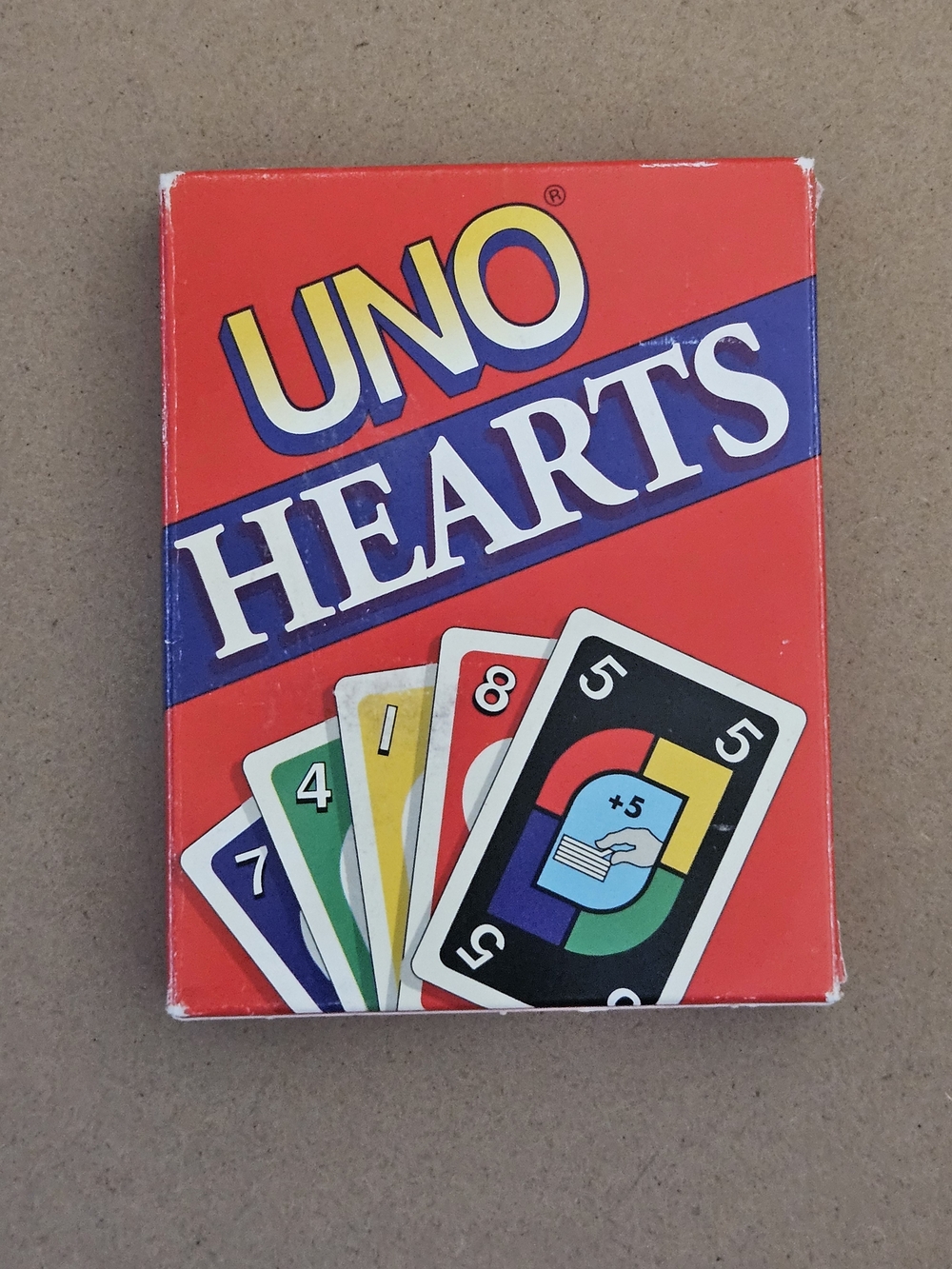 Uno Hearts Card Game Vintage 1994
